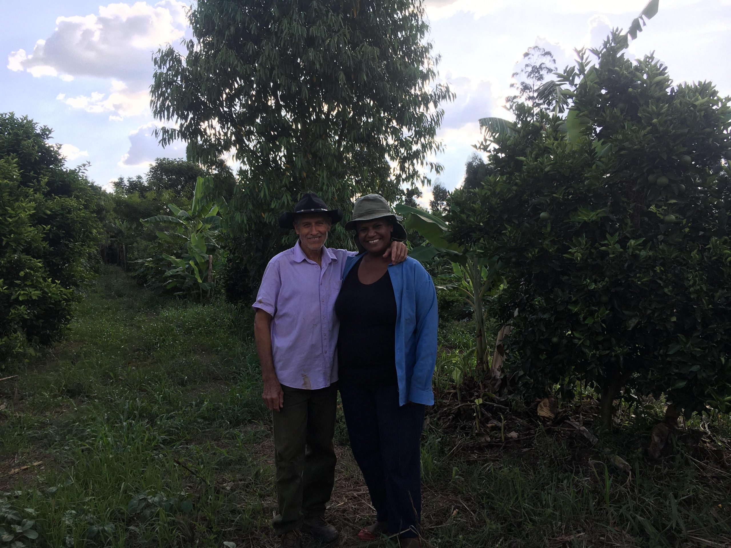 A couple at their 10 ha agroecological smallholding on an MST agri-village settlement