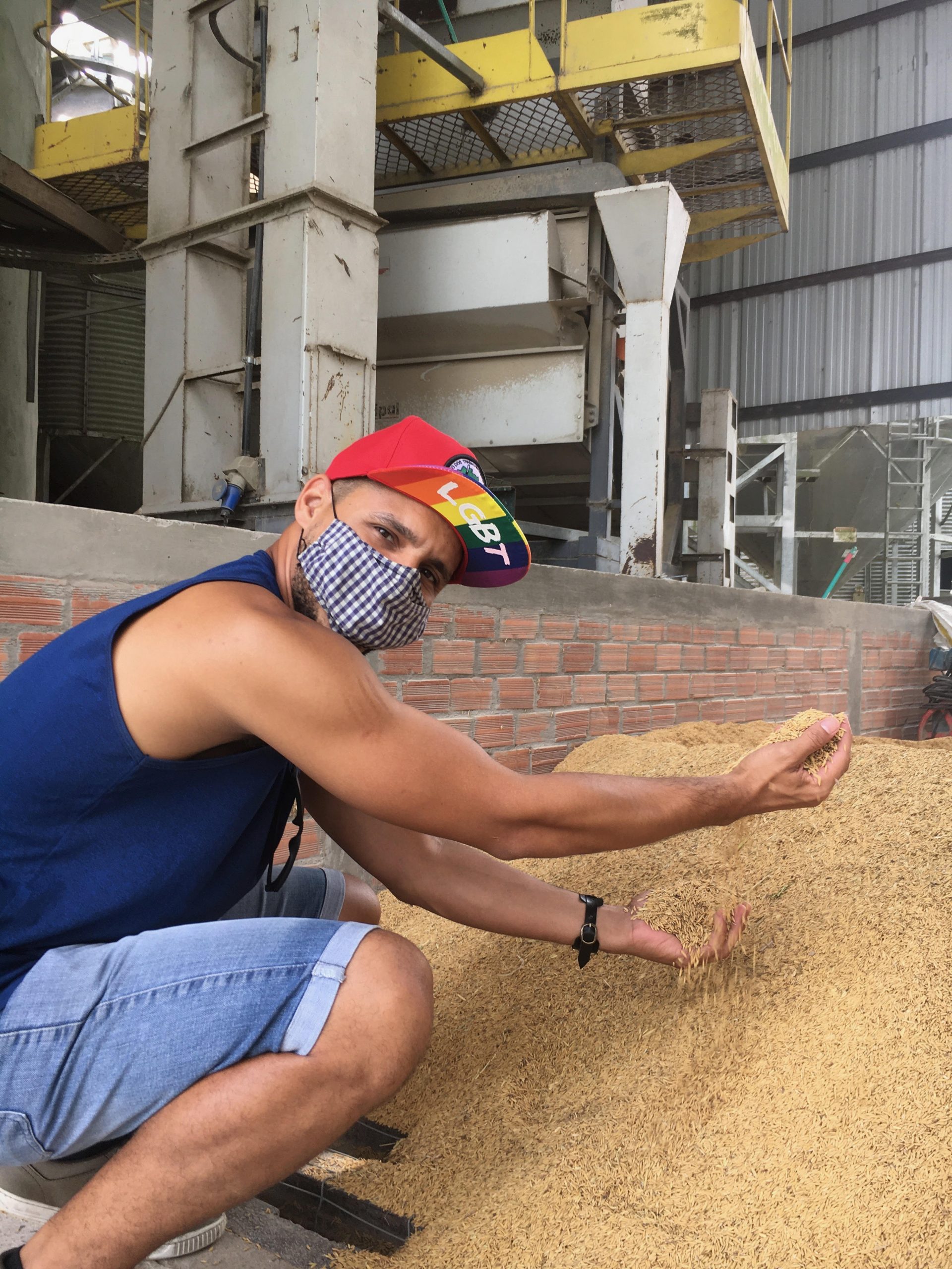 MST processing factory for agroecologically grown rice from their settlements in Porto Allegre
