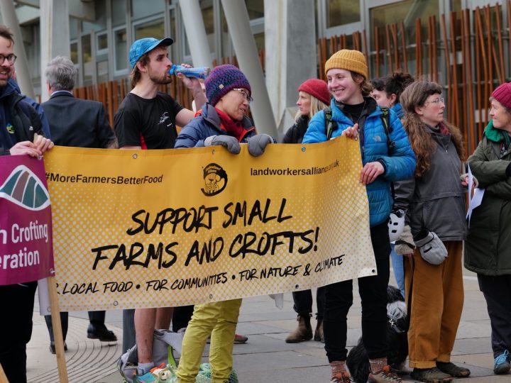 More Support for Small Farms and Crofts in the AG BIll! Demo Outside Scottish Parliament